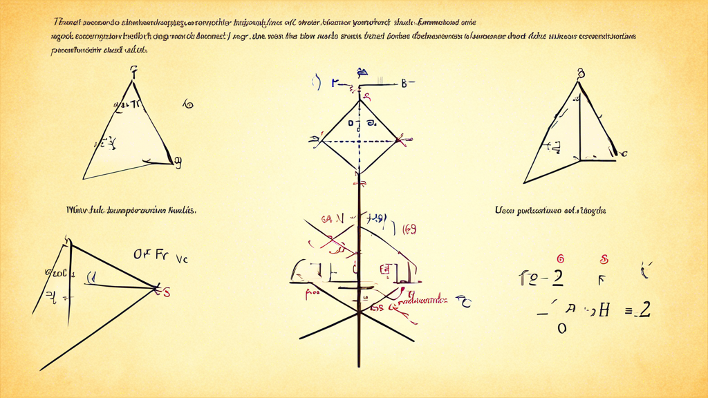 **Prompt:** Depict an image that visually represents the concept and applications of trigonometric ratios, using mathematical symbols and graphical represe